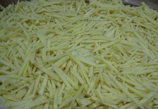 Frozen ginger slices