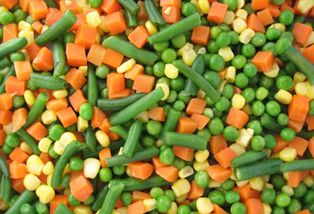 Frozen mixed vegetables