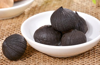 Healthy black garlic